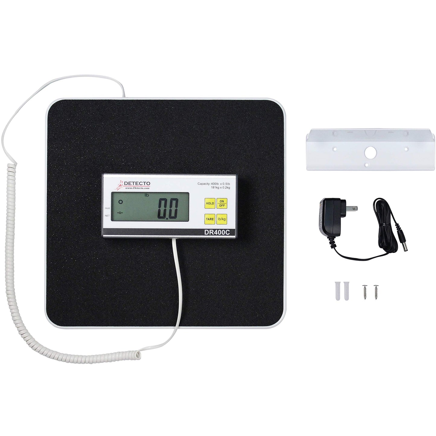 Detecto DR400C Healthcare Scale, Digital, 400 lb x .5 lb / 180 kg x .2 kg