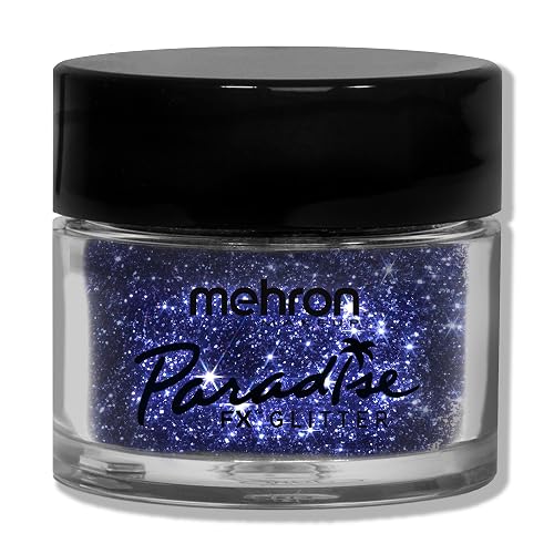 Mehron Makeup Paradise Glitter FX | Professional Cosmetic for Makeup & Art | Vibrant & Shimmering Loose Glitter .25 oz (7 g) (Purple)