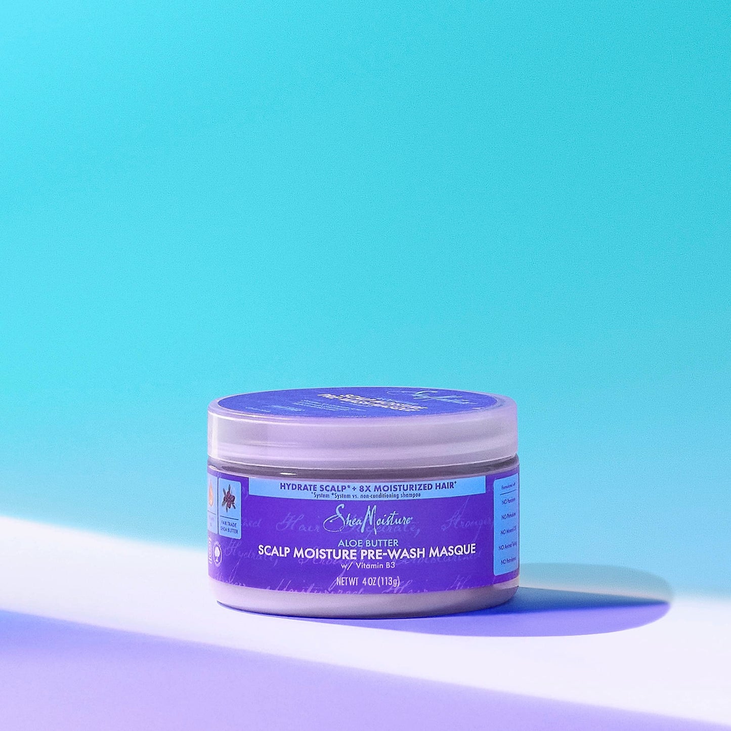 SheaMoisture Aloe Butter & Vitamin B3 Pre-Wash Masque - Boosts Hydration for Moisturized Hair and Scalp 4oz