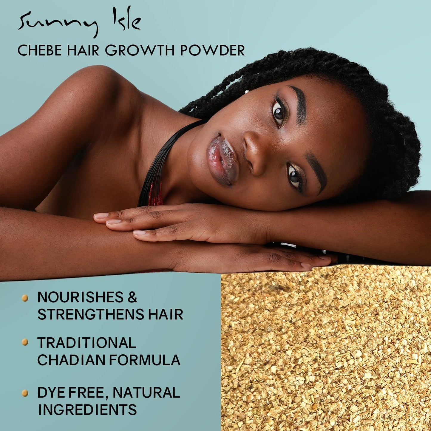 Sunny Isle Chebe Extreme Hold Thickening & Strengthening Mousse - Infused with African Chebe Powder, Jamaican Black Castor Oil - 8oz