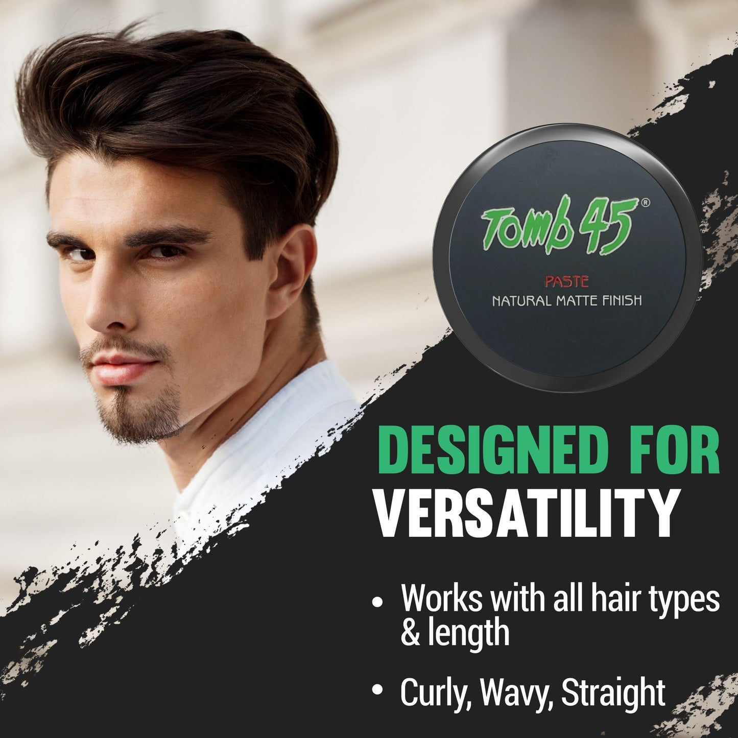 Tomb 45 Styling Paste for Men and Women - Medium Hold With a Matte Finish For All Hair Types