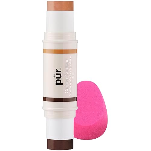 PÜR MINERALS Cameo Contour & Highlight Stick in Deep, 0.3 oz