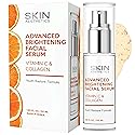 Skin Aesthetics Vitamin C Serum For Face - Dermatologist Tested - with Collagen For Dark Spots, Skin Brightening, Anti-Aging & Acne + Fine Lines