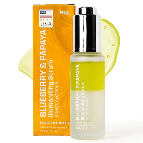 Barrier Repair Serum for Eczema, Dry Patches and Sensitive Skin | Bi-Phase Antioxidant Serum for Glass Skin, Glow and Pore Minimizing | Beauty & Personal Care me. MUDITA EARTH