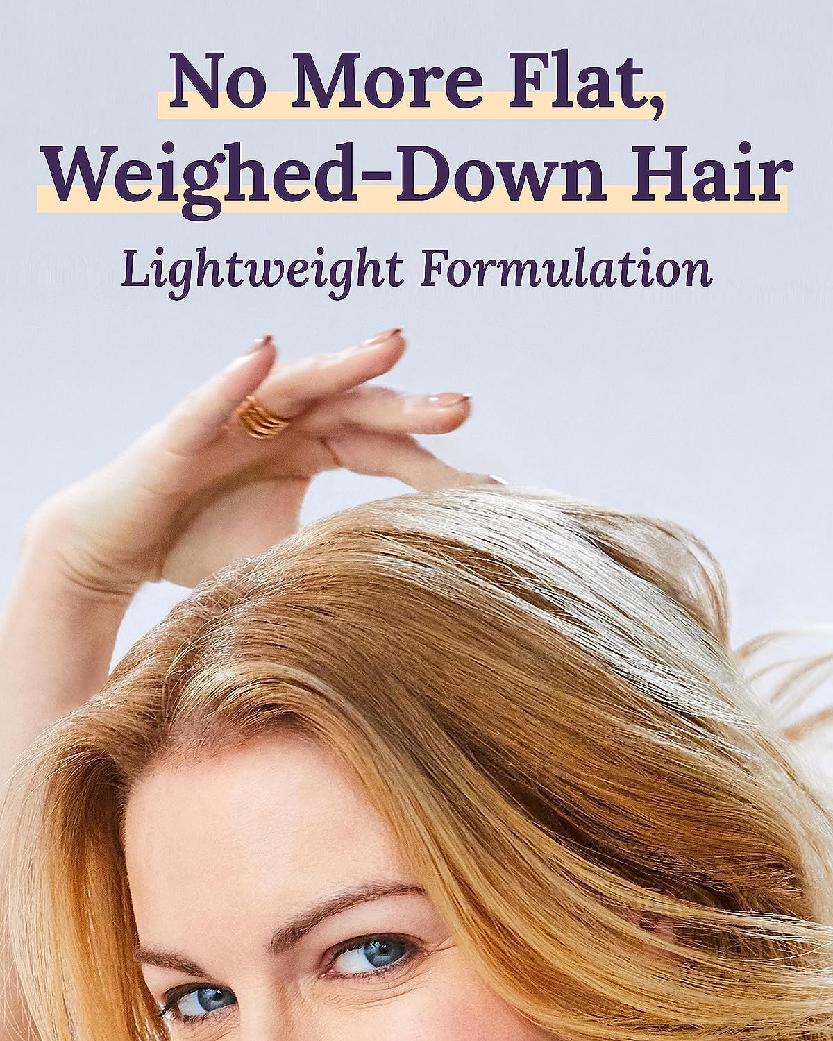 Keranique Volumizing Shampoo & Conditioner Set for Hair Repair, Growth & Thinning Hair Support - Keratin, Biotin, Menthol & Niacinamide, Lightweight