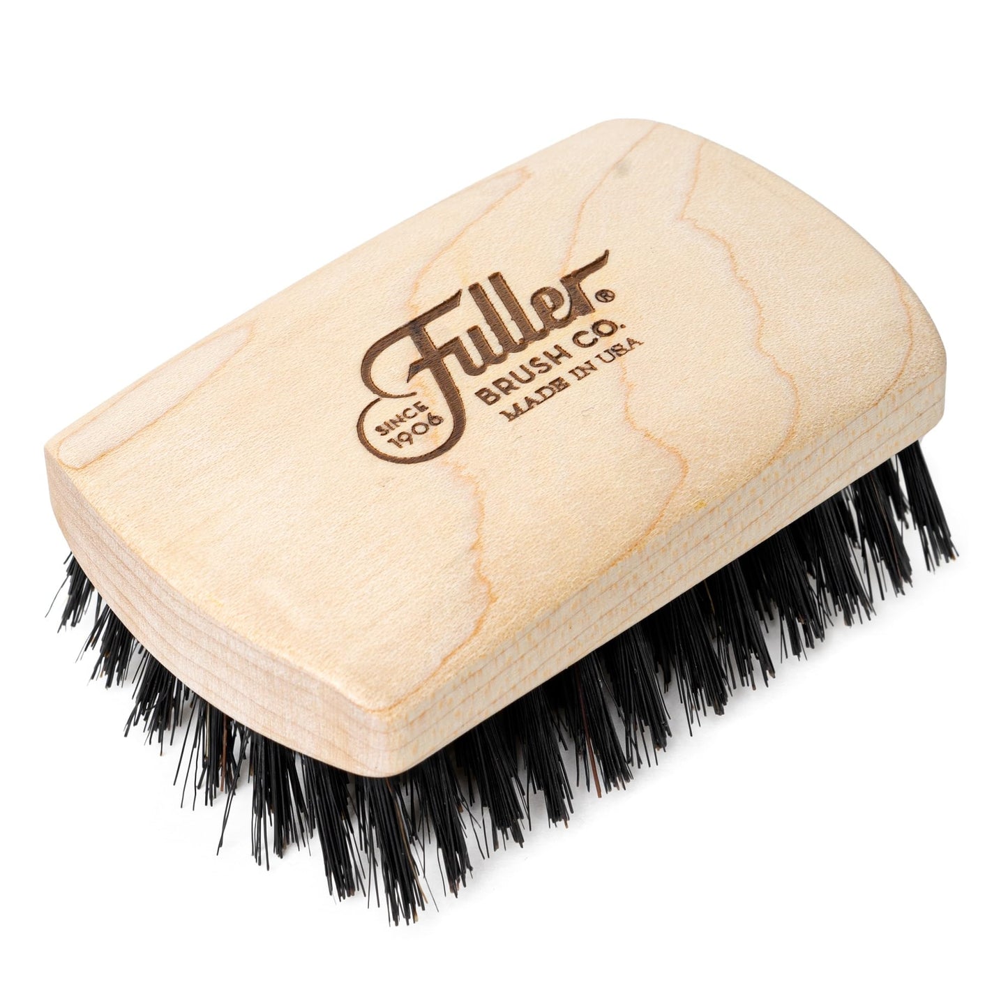 Fuller Brush Beard & Mustache Brush - Natural Boar Bristles for Gentle Grooming & Styling - Maple Wood Handle - Comfortable Grip - Ideal for All Beard