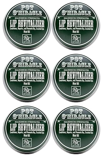 Ruby Kisses Pot O' Miracle Maximum Strength Lip Revitalizer Lip Balm (Mint-6 Pack)