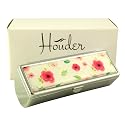 Houder Designer Lipstick Case with Mirror for Purse - Decorative Lipstick Holder with Gift Box - Velvet Lined - Protect Your Lipsticks in Style (Red
