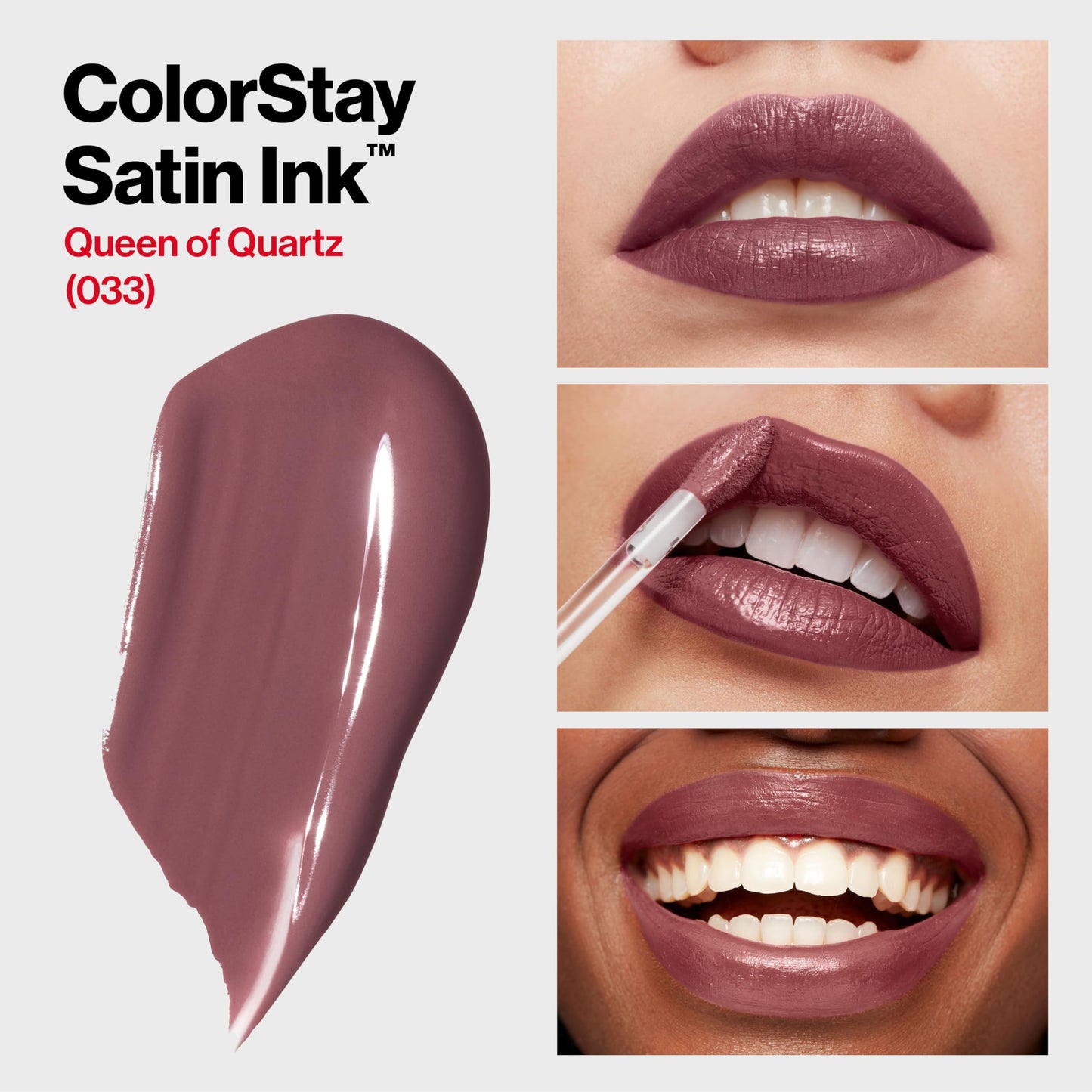 REVLON ColorStay Satin Ink Crown Jewels Liquid Lipstick, Longlasting & Waterproof Lipcolor, Moisturizing Creamy Formula Infused with Black Currant