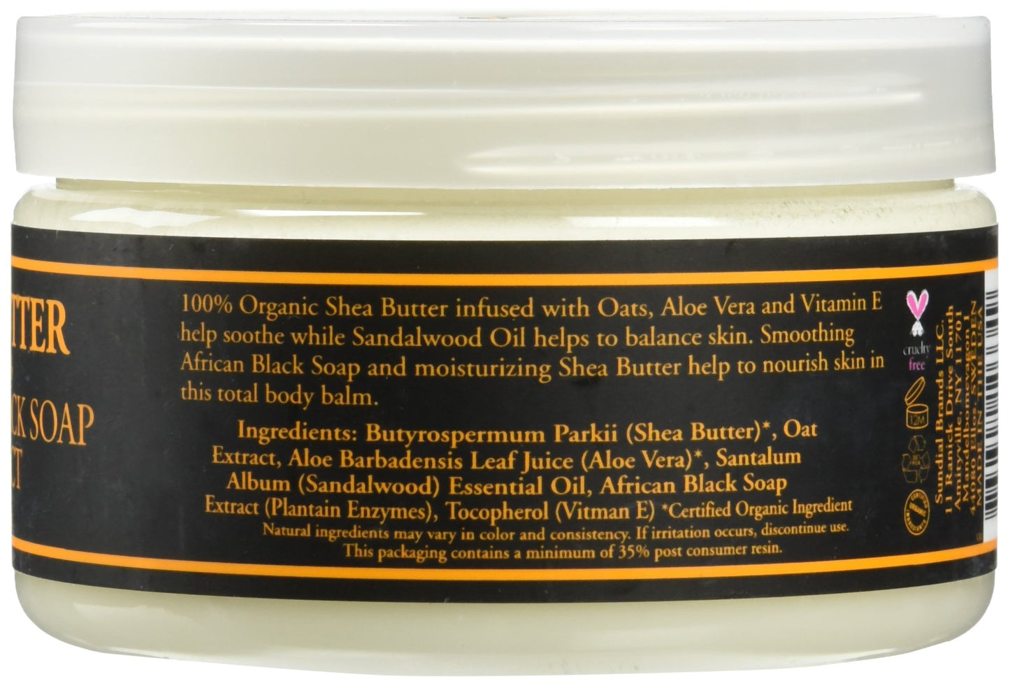 Shea Butter Infused with African Black Soap Extract by Nubian Heritage for Unisex - 4 oz Lotion