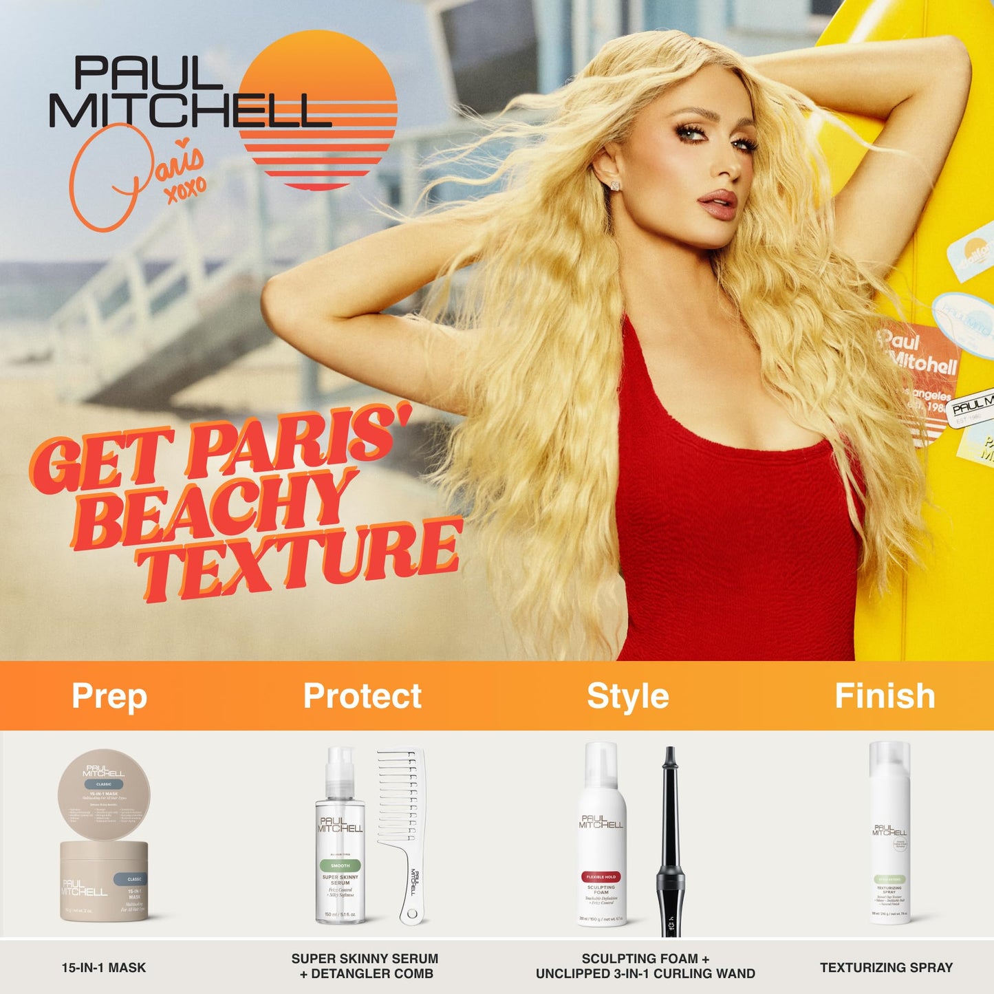 Paul Mitchell Texturizing Spray, Defines Texture + Builds Volume, For All Hair Types, 7.6 oz