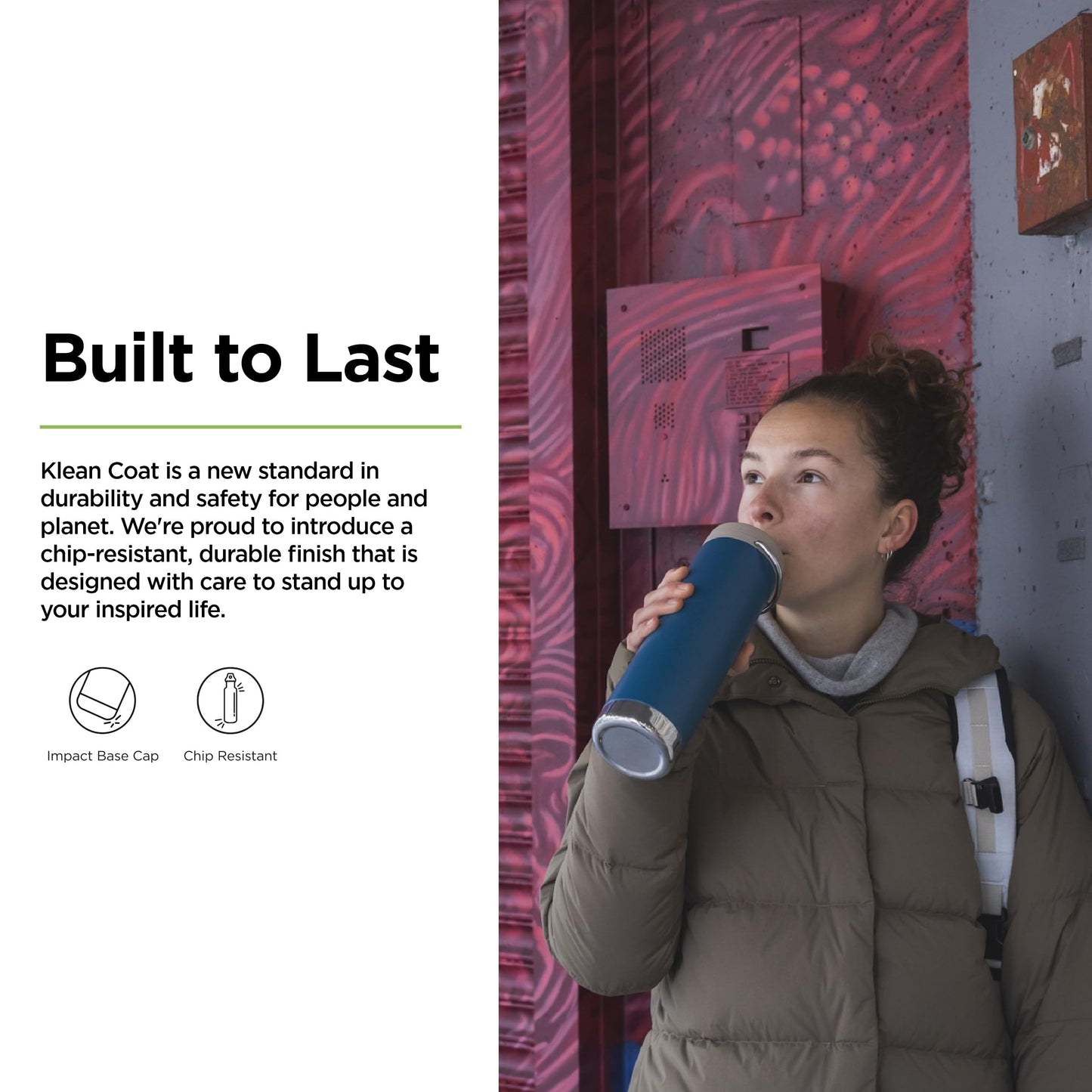 Klean Kanteen 20oz TKWide Insulated Water Bottle with Twist Cap - Corsair