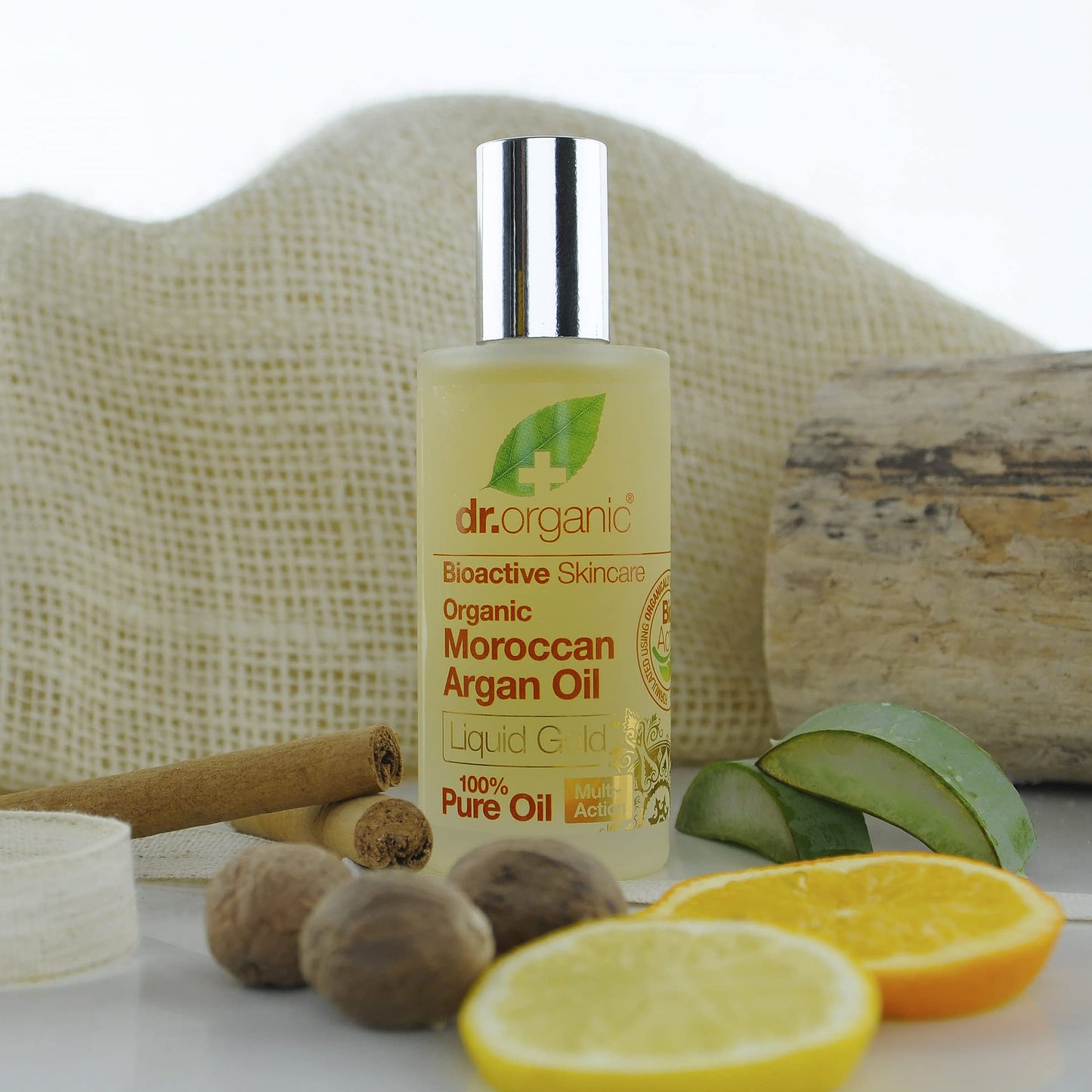 DR ORGANIC Moroccan Argan Oil 100% Pure Oil, Replenishing, For Hair, Skin & Nails, Mens, Womens, Natural, Vegan, Cruelty-Free, Paraben & SLS-Free