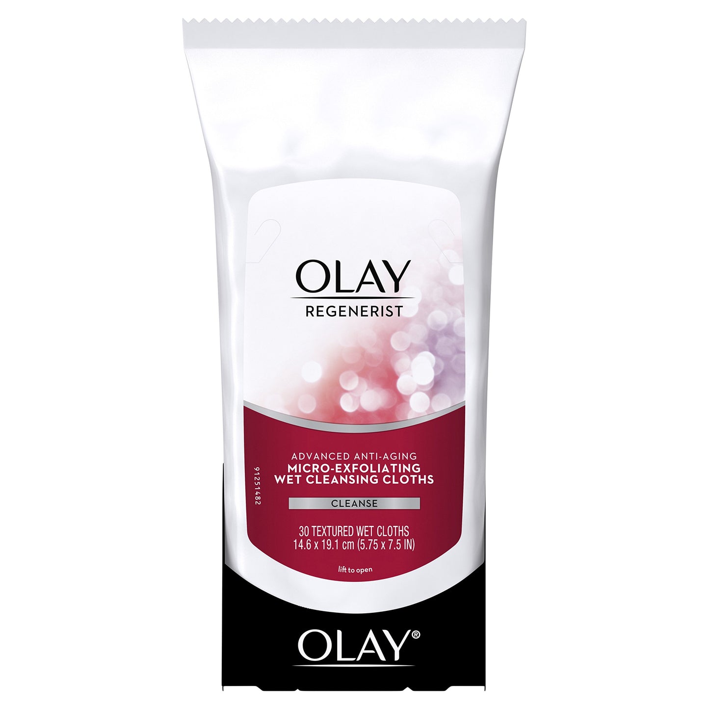 Olay Regenerist Micro-Exfoliating Wet Cleansing Cloths, 30 Count