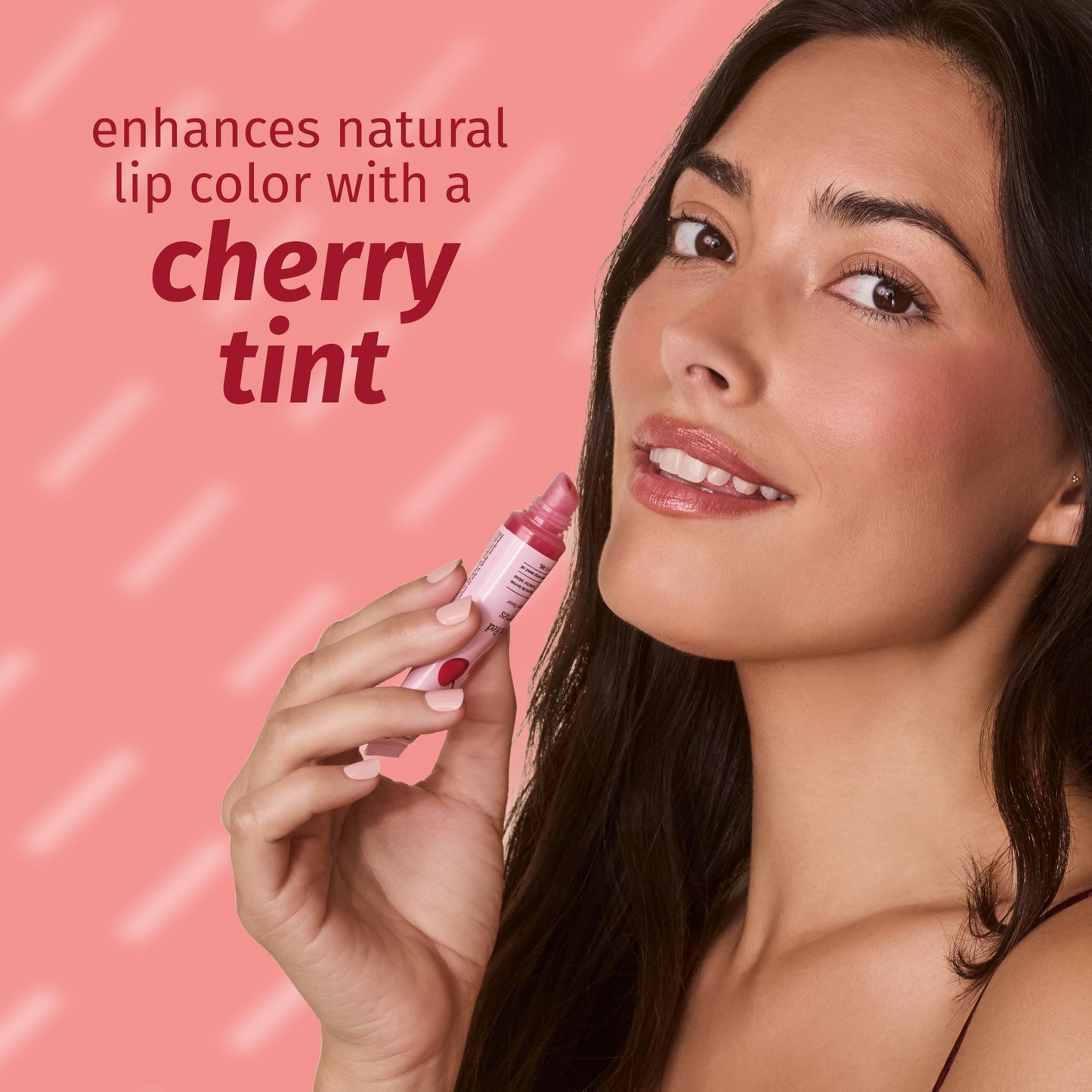Hempz Cherry Tinted Lip Balm, hydrating gloss for dry cracked lips, Dark Red Cherries, .44 fl.oz.