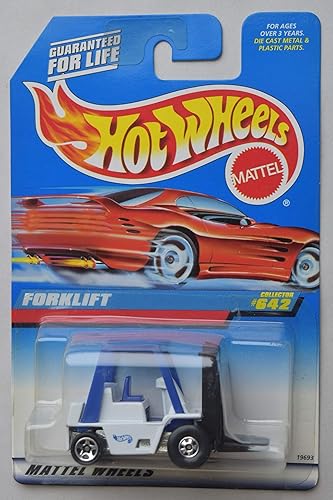 Hot Wheels 1:64 Scale DIE CAST, White/Blue Forklift #642