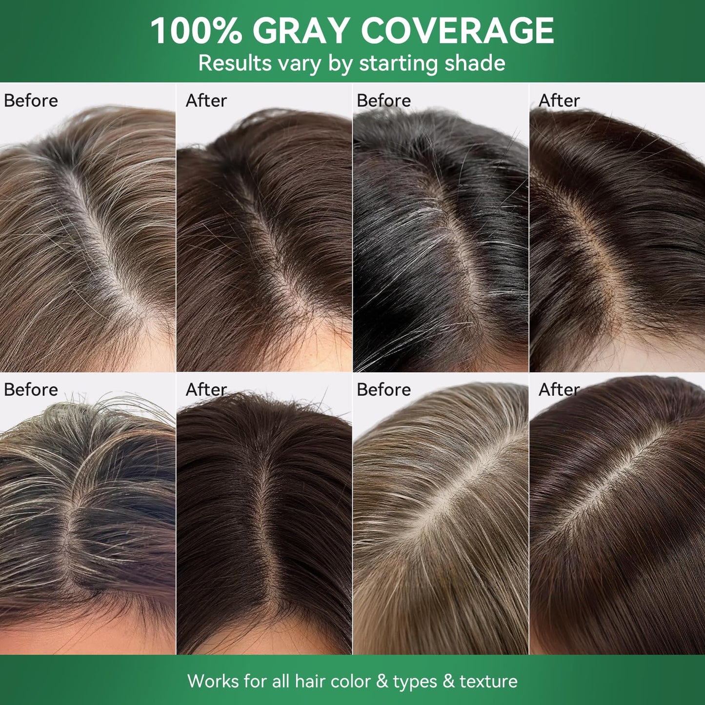 Limer Hair Dye Shampoo - 3-in-1 Hair Color Shampoo, Dark Ash Brown, 6 Herbal Extracts, 100% Gray Coverage, Non-Damaging, Long Lasting for 6-8 Weeks Beauty and Personal Care Limer