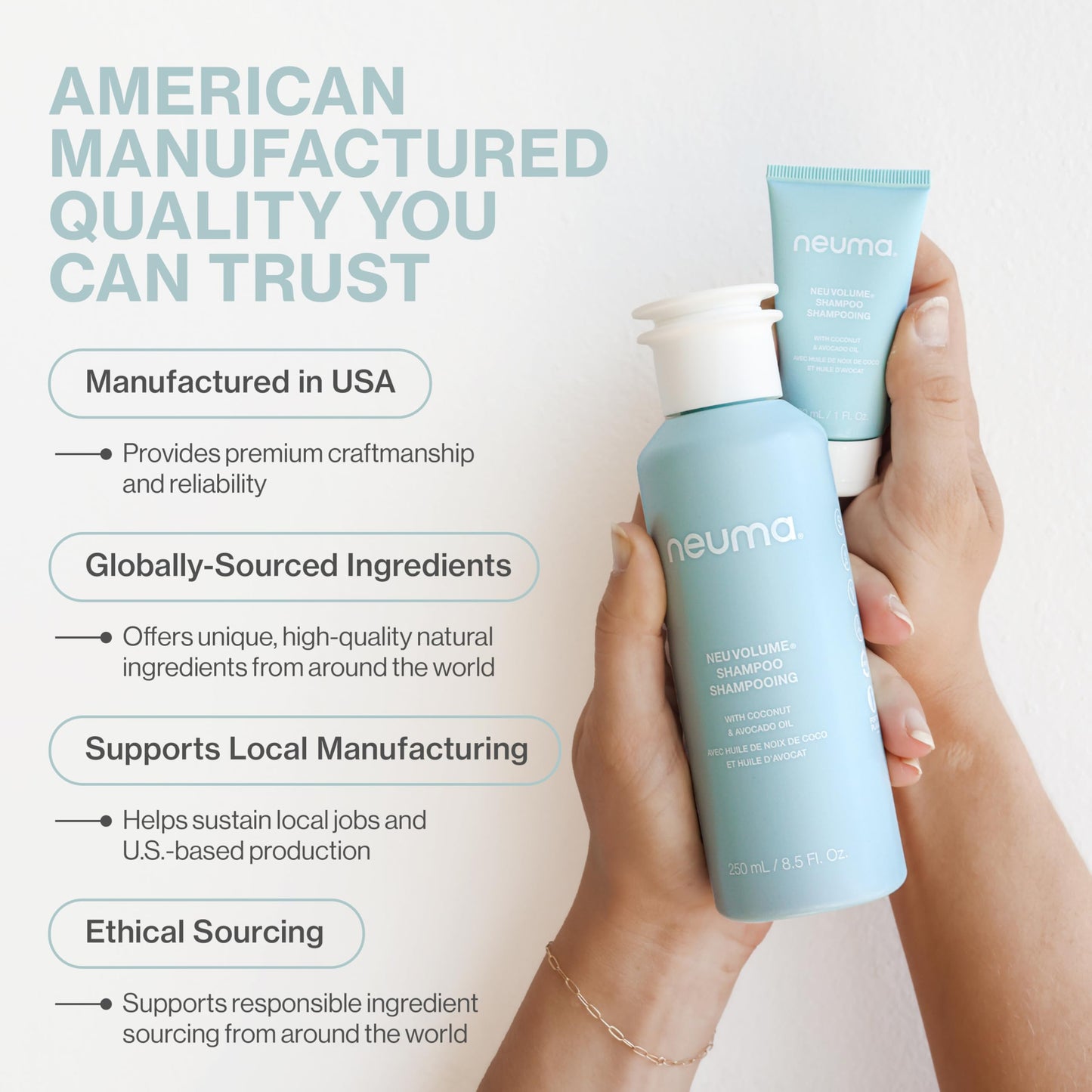 Neuma Neu Volume Styling Hair Spray 6.7 Fl. Oz. Heat Protectant Volumizing Spray with Fennel, Ylang Ylang, Patchouli, and Vanilla Scent, Hair