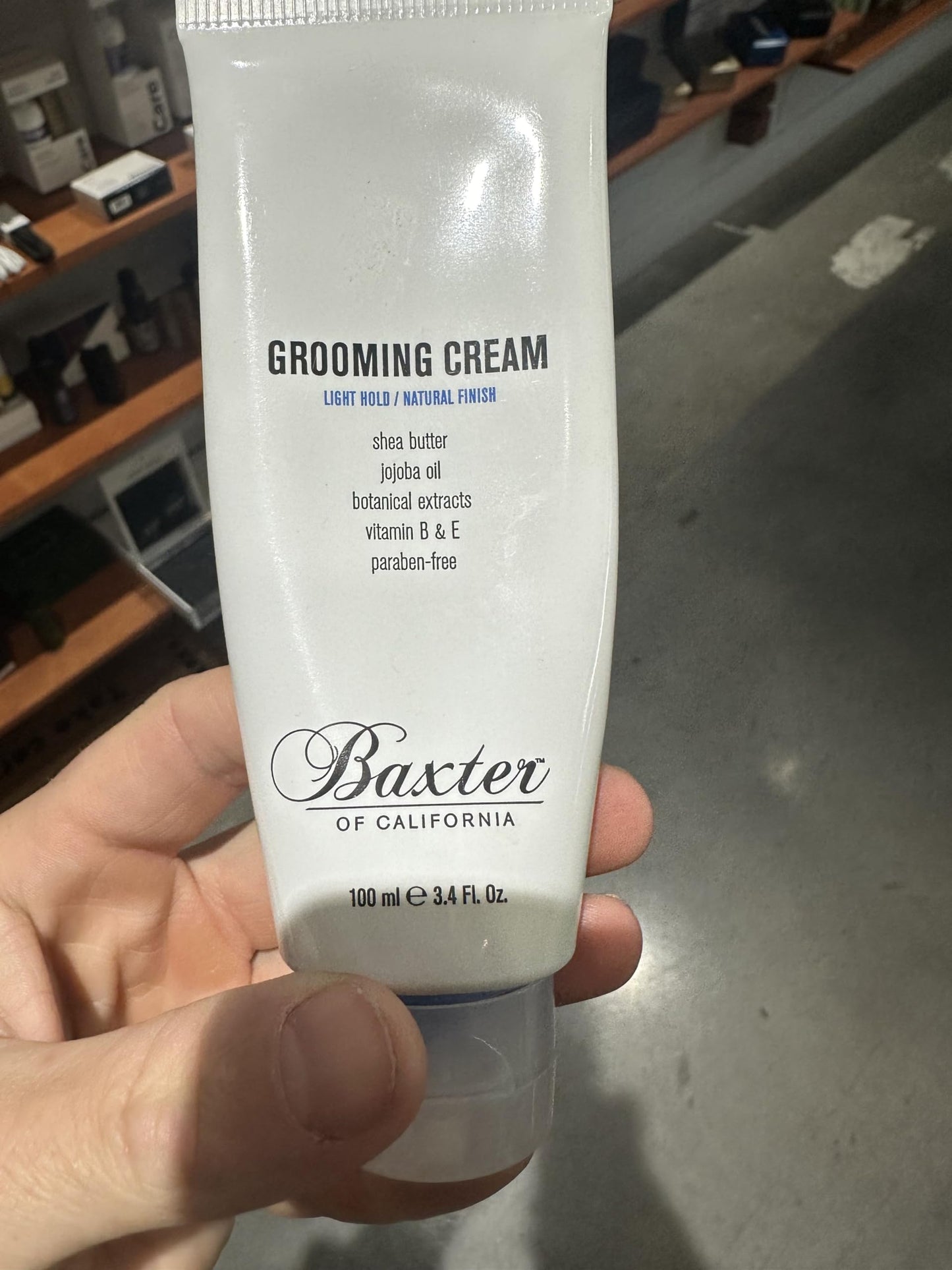 Baxter of California Grooming Cream for Men | Light Hold | Natural Finish | Hair Styler | 3.4 oz