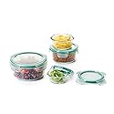 OXO Good Grips 8 Piece Smart Seal Airtight Glass Round Container Set