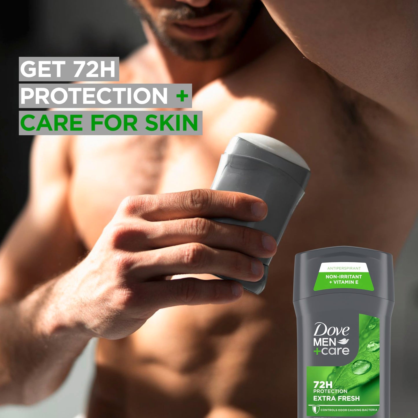 Dove Men+Care Men's Antiperspirant Deodorant Stick Extra Fresh With 72-hour Sweat & Odor Protection with 1/4 Moisturizing Cream & Long-lasting Citrus Beauty and Personal Care DOVE MEN + CARE