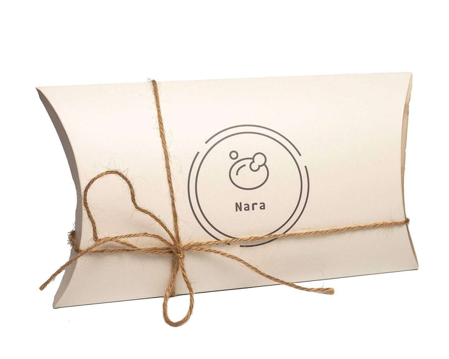 Nara Loofah (lufa) Sponge Set : one face Sponge, one Back and Body Scrubber and a Suction Clip. Sponges to exfoliate Your Body and face.