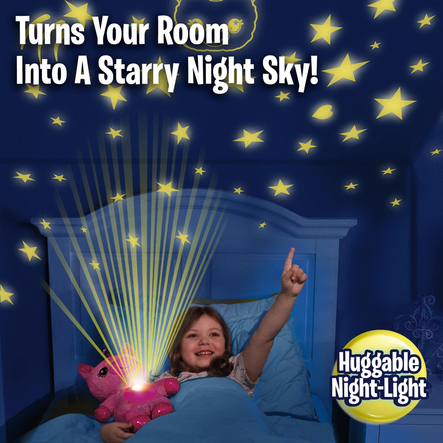 Ontel Star Belly Dream Lites, Stuffed Animal Night Light, Magical Pink And Purple Unicorn - Projects Glowing Stars & Shapes In 6 Gentle Colors, As…