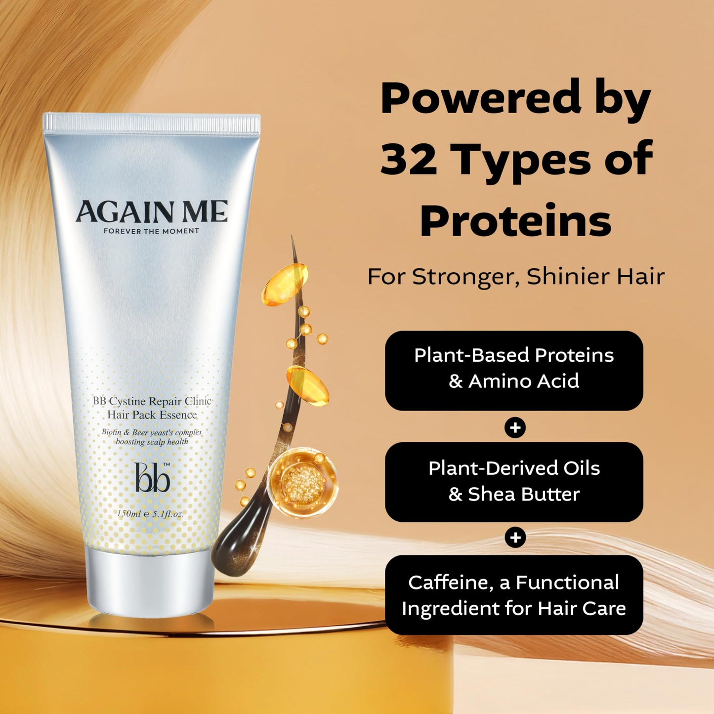 KPRODUCT4U AgainMe BB Cystine clinic Repair Hair Pack Essence