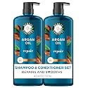 Herbal Essences Argan Oil Repair Shampoo & Conditioner Set, Moisturizes & Smoothes, Paraben-Free, Color-Safe, pH-Balanced, Citrus Scent, 20.2 Fl Oz