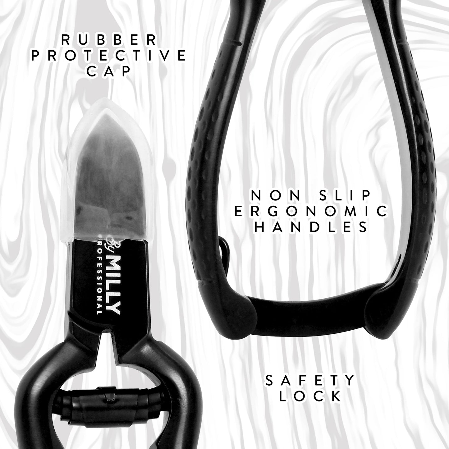By MILLY Heavy Duty Toenail Clippers for Thick Toenails | High Carbon Stainless Steel | Trim Thick or Hard Toenails | Professional Nail Clippers