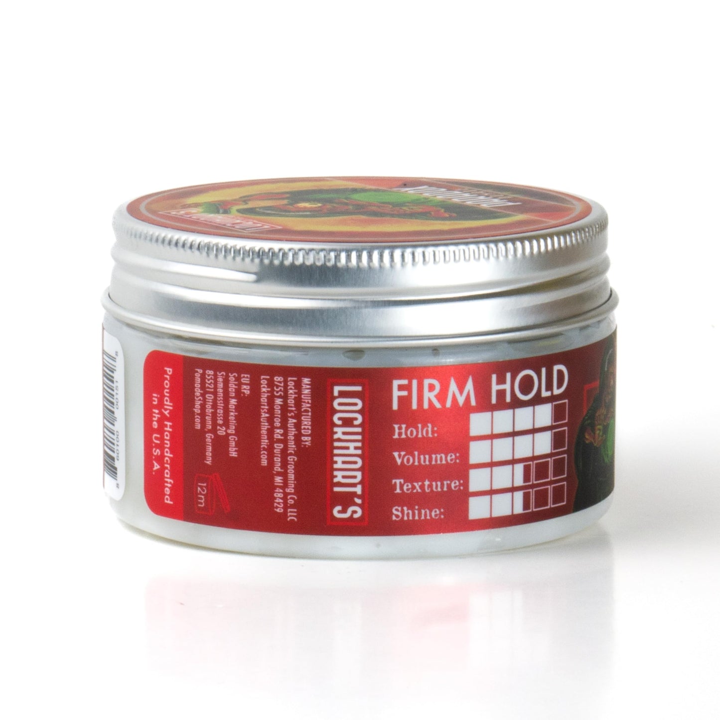 Lockhart’s Paradox Water-Based Pomade - Handcrafted Water-Based Pomade for Men - Highly Nourishing, No Greasy Residue - Firm Hold, Medium Shine - Aqua
