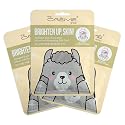 The Crème Shop Animal Sheet Mask, Korean, Hydrating, Collagen, Vitamin C, Anti-Aging - Pack of 3 (Llama)