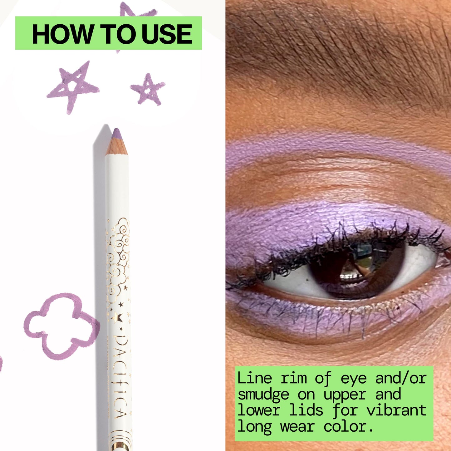 Pacifica, Eyeliner Longwear Lilac, 0.038 Ounce