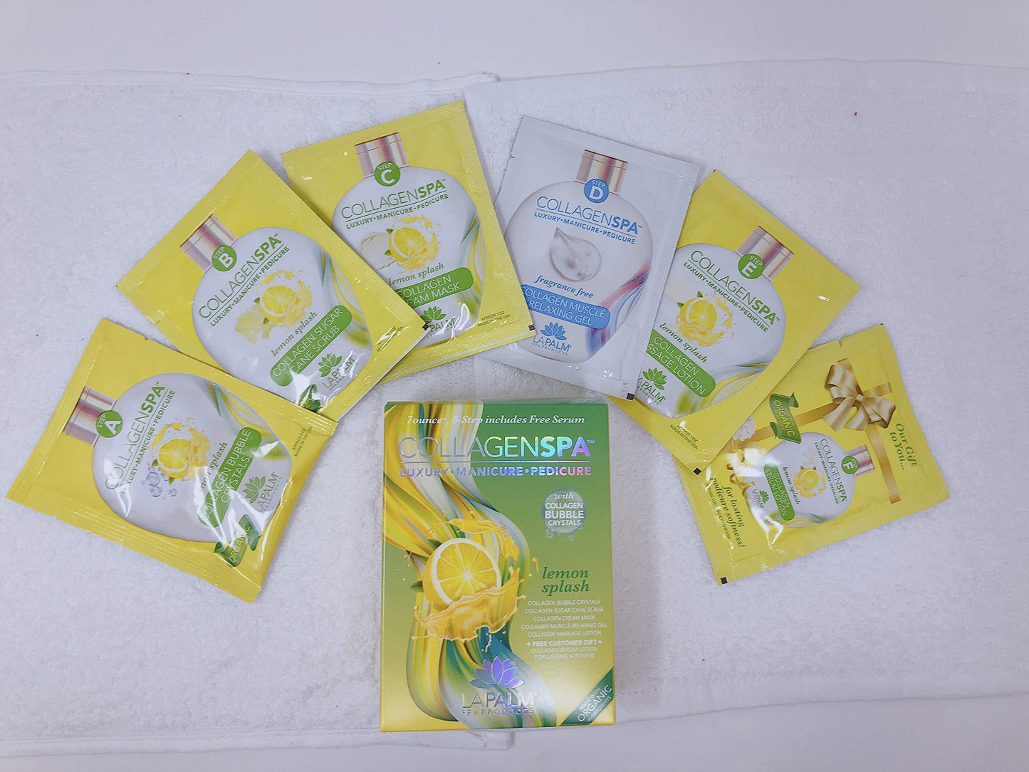 La Palm Collagen Spa Luxury Manicure and Pedicure with Collagen Bubble Crystals - Mix of 6 Scents