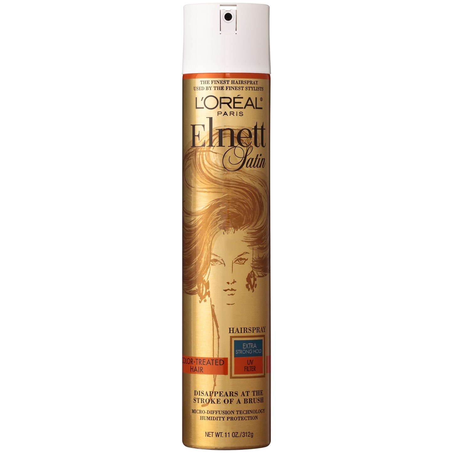 L'Oréal Paris Elnett Satin Extra Strong Hold Hairspray - UV Filter, 3 Count