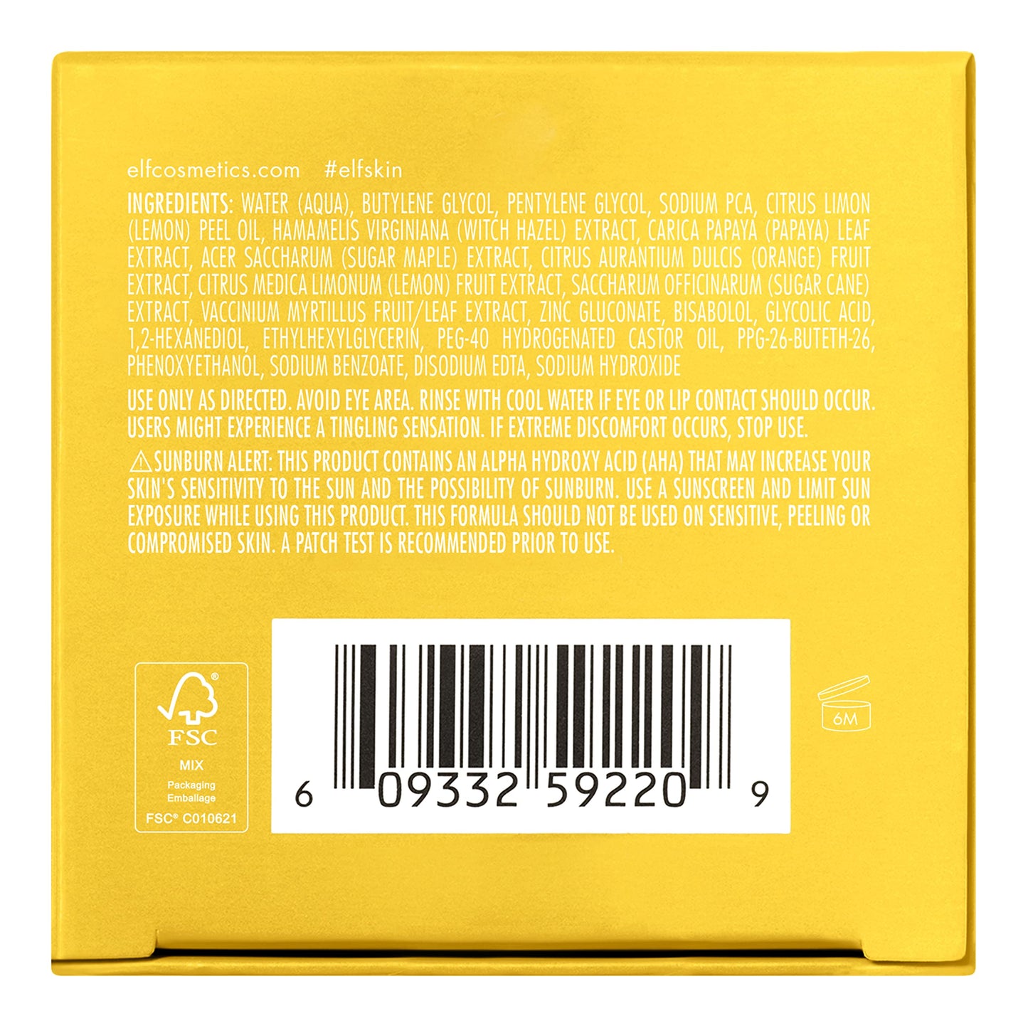 e.l.f. SKIN SuperBrighten Peel Pads, Gently Exfoliating Single-Use Pads For Glowing Skin, Infused With Fruit Acids
