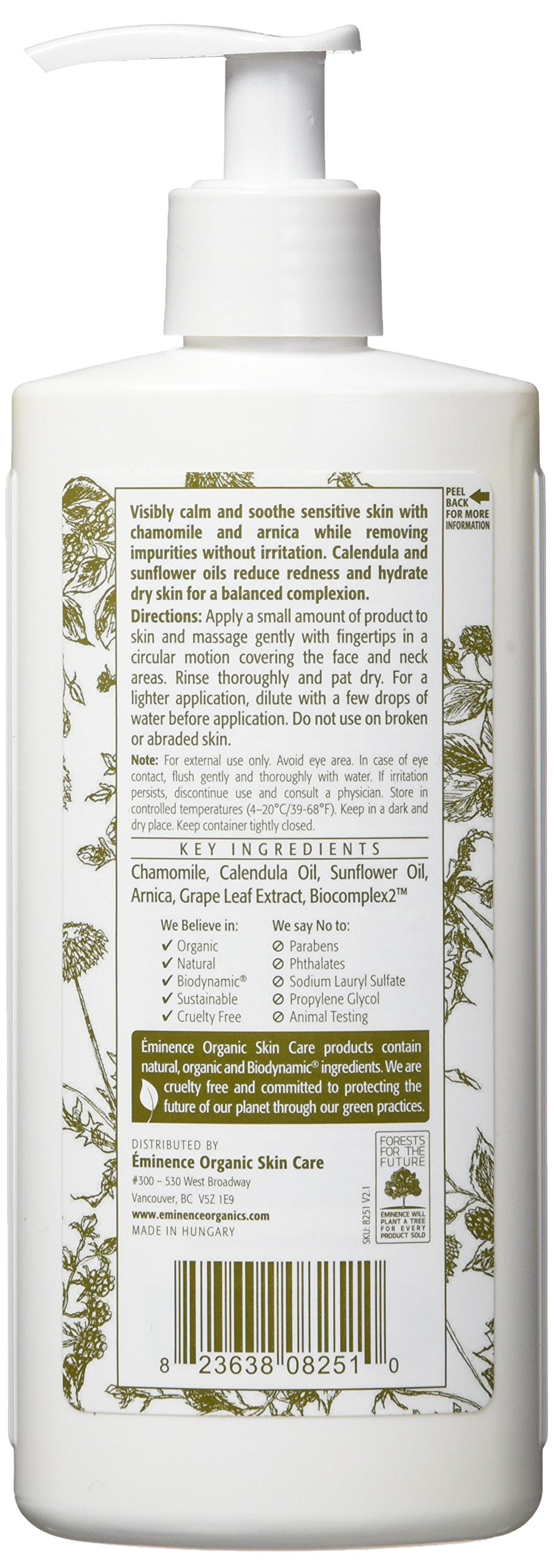 Eminence Calm Skin Chamomile Cleanser for Unisex - 8.4 oz Cleanser