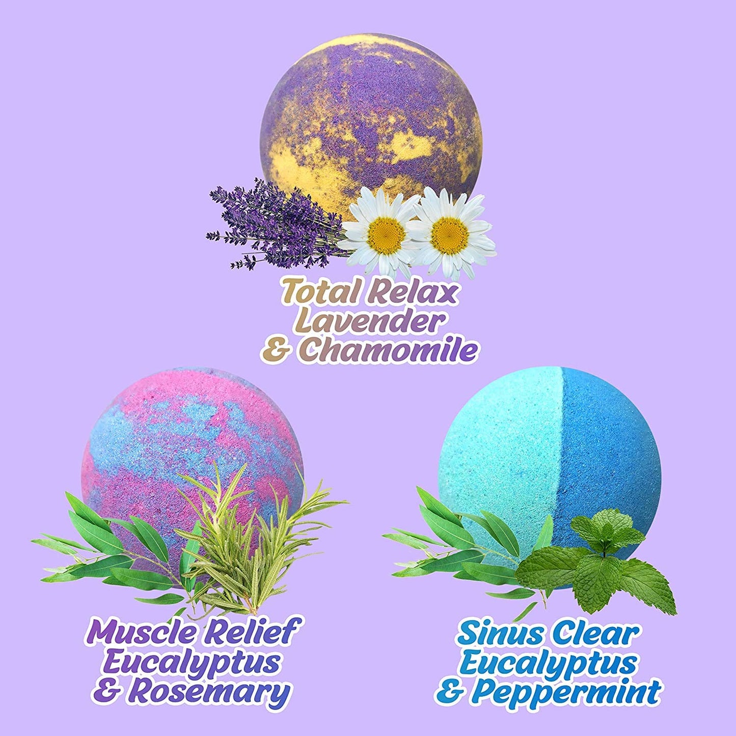 Aromatherapy Bath Bomb Set for Women & Men! Healing Essential Oil Bath Bombs Gift Box with 18 Large Natural Moisturizing Bath Fizzies Bulk Wrapped…