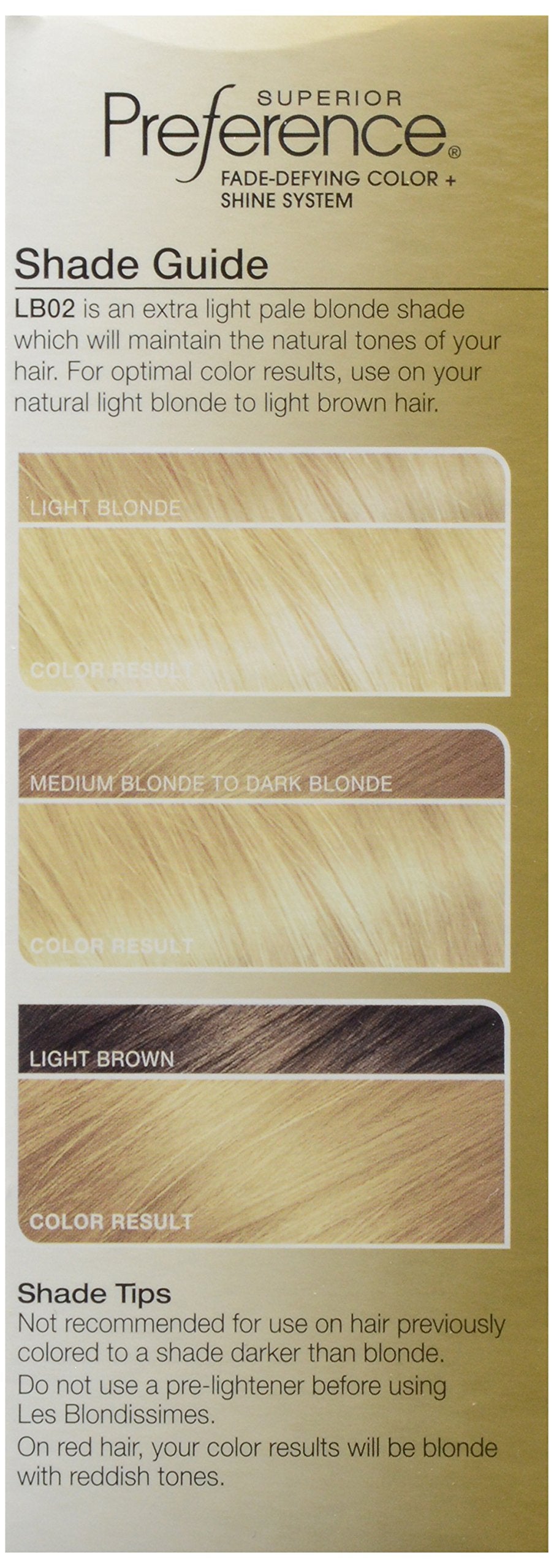 L’Oreal ParisSuperior Preference Les Blondissimes, LB02 Extra Light Natural Blonde (Natural) 1 ea