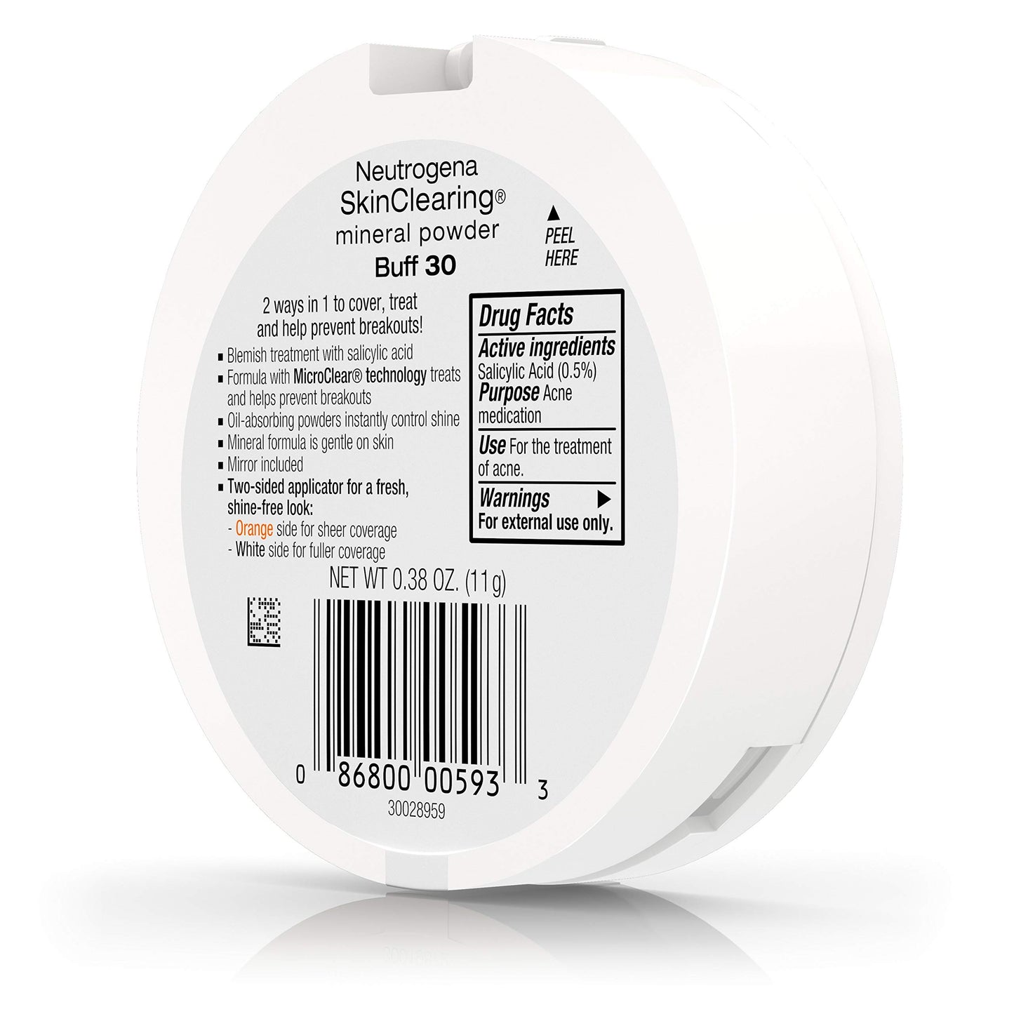Neutrogena SkinClearing Mineral Powder, Buff 30