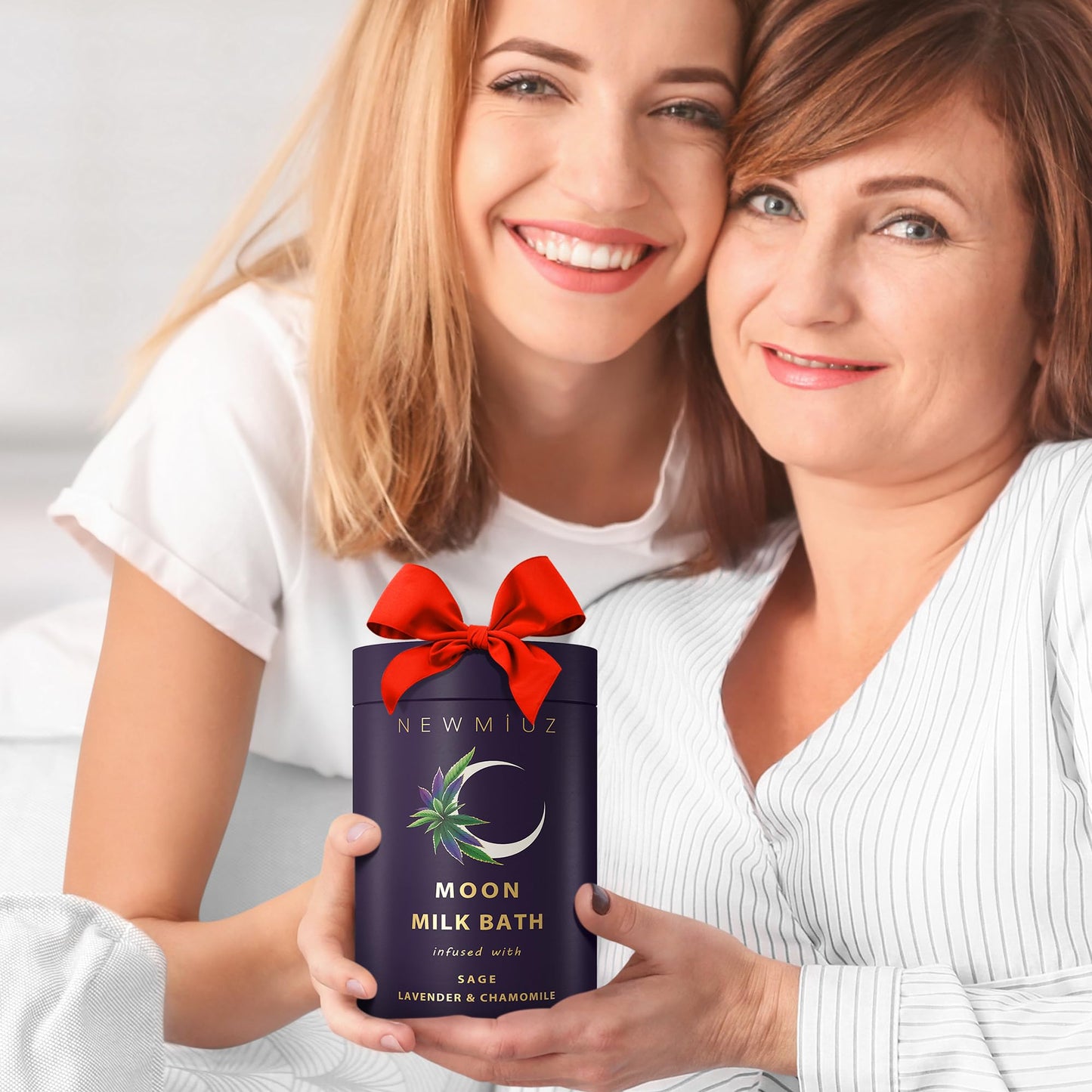 Cleansing Sage Moon Milk Bath Soak - Lavender Chamomile - Moisturize & Soften Skin Spiritual Stress Relief Gifts for Women Destress Luxury Spa Bath