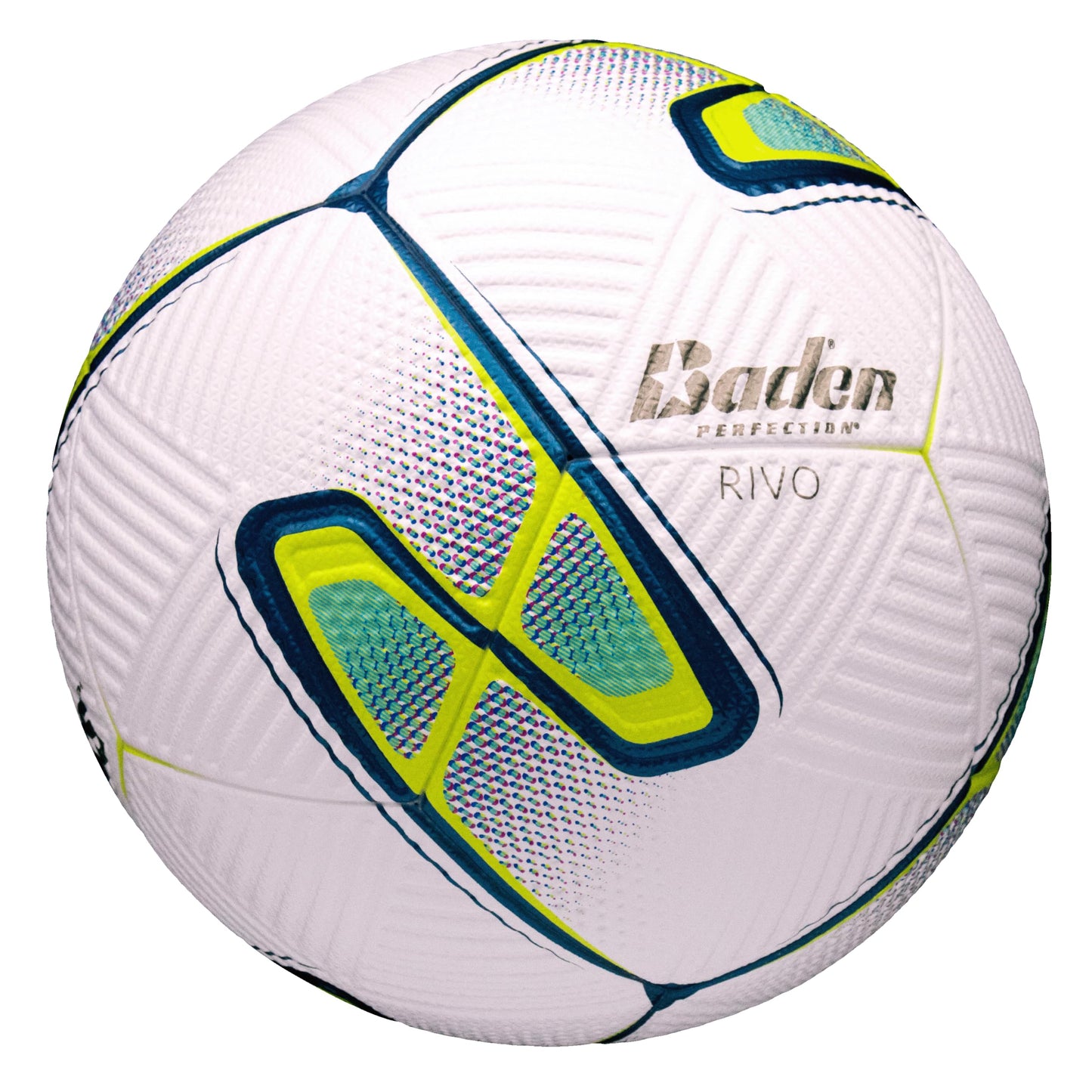 Baden | Rivo | Perfection Match Soccer Ball | Seamless 12-Panel Thermal Bonded | Soft-Touch PU + LPOE Cover with Corduroy Control Texture | Size 5…