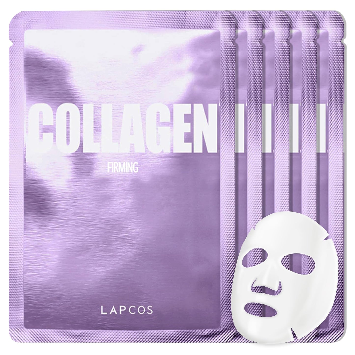 LAPCOS K Beauty Collagen Sheet Mask - Firming & Age-Defying Face Masks with Collagen Peptides - Minimizes Fine Lines & Restores Skin Elasticity Beauty and Personal Care LAPCOS Default Title