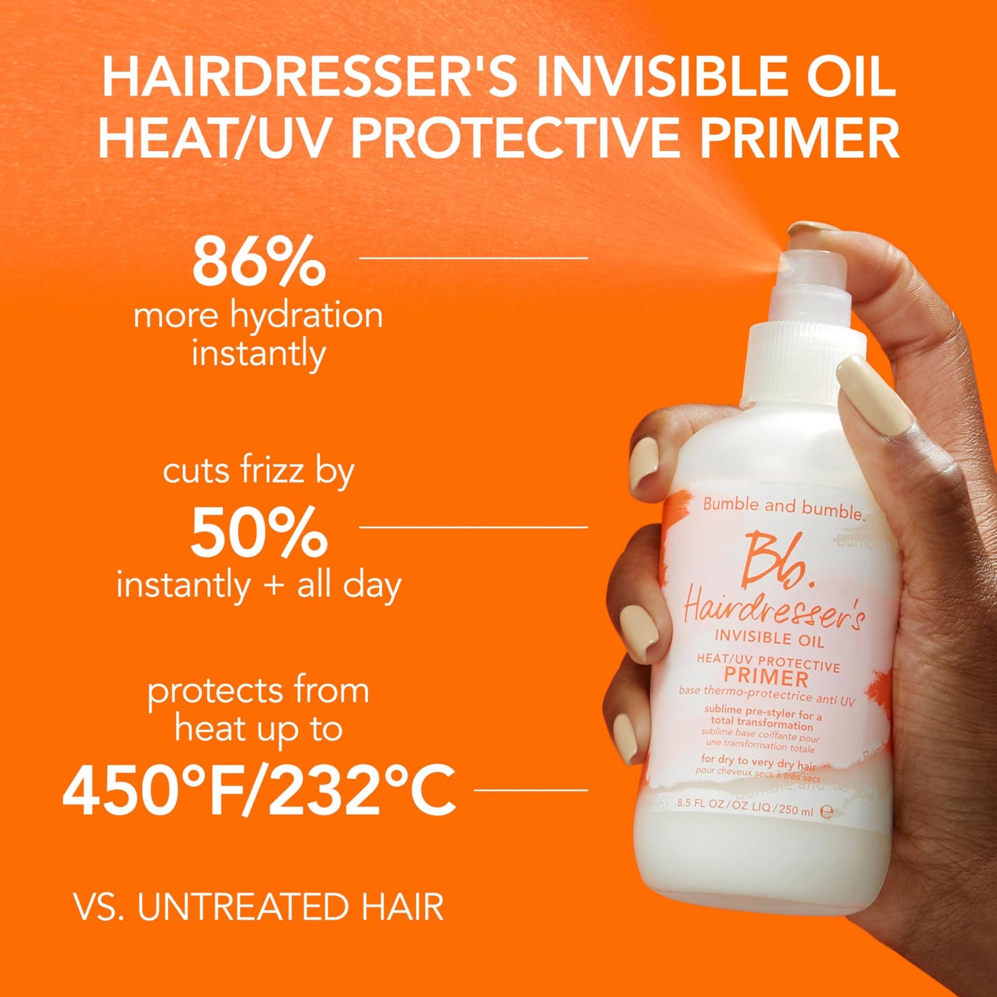 Bumble and bumble. Hairdresser's Invisible Oil Travel-Size Hair Set for Hydration + Frizz Reduction | Shampoo, Conditioner + Hair Primer | 3-Piece Set