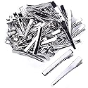 BronaGrand 60pcs Silver Large Long Alligator Hair Clip with Teeth for Arts & Crafts Projects, Dry Hanging Clothing, Office Paper Document