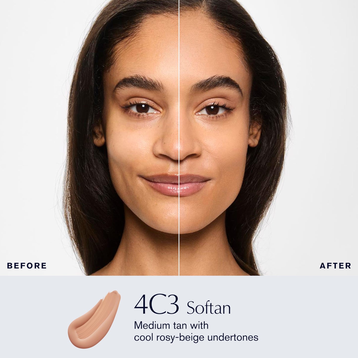 Estée Lauder Double Wear Stay-in-Place Foundation Makeup | 36-Hour Long-Wear Matte Foundation, 1 Fl Oz, 4C3 Softan