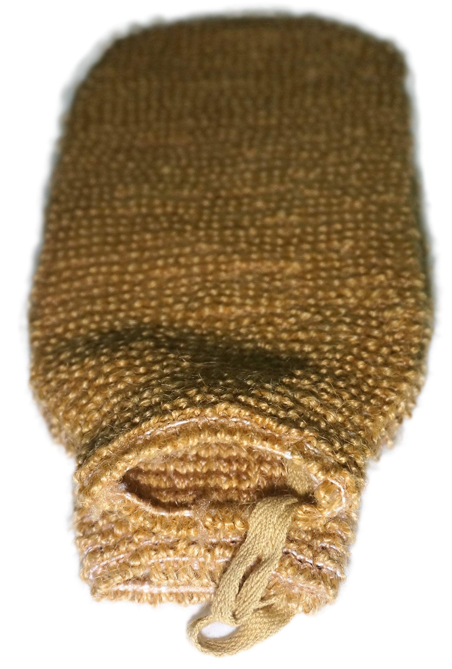 2 Pieces(5.1×9.0 inches) Natural Vegetable Fiber Exfoliating Sisal Bath Spa Shower Scrubber Loofah Rub Glove Mitt Mitten - Great for Your Skin Care