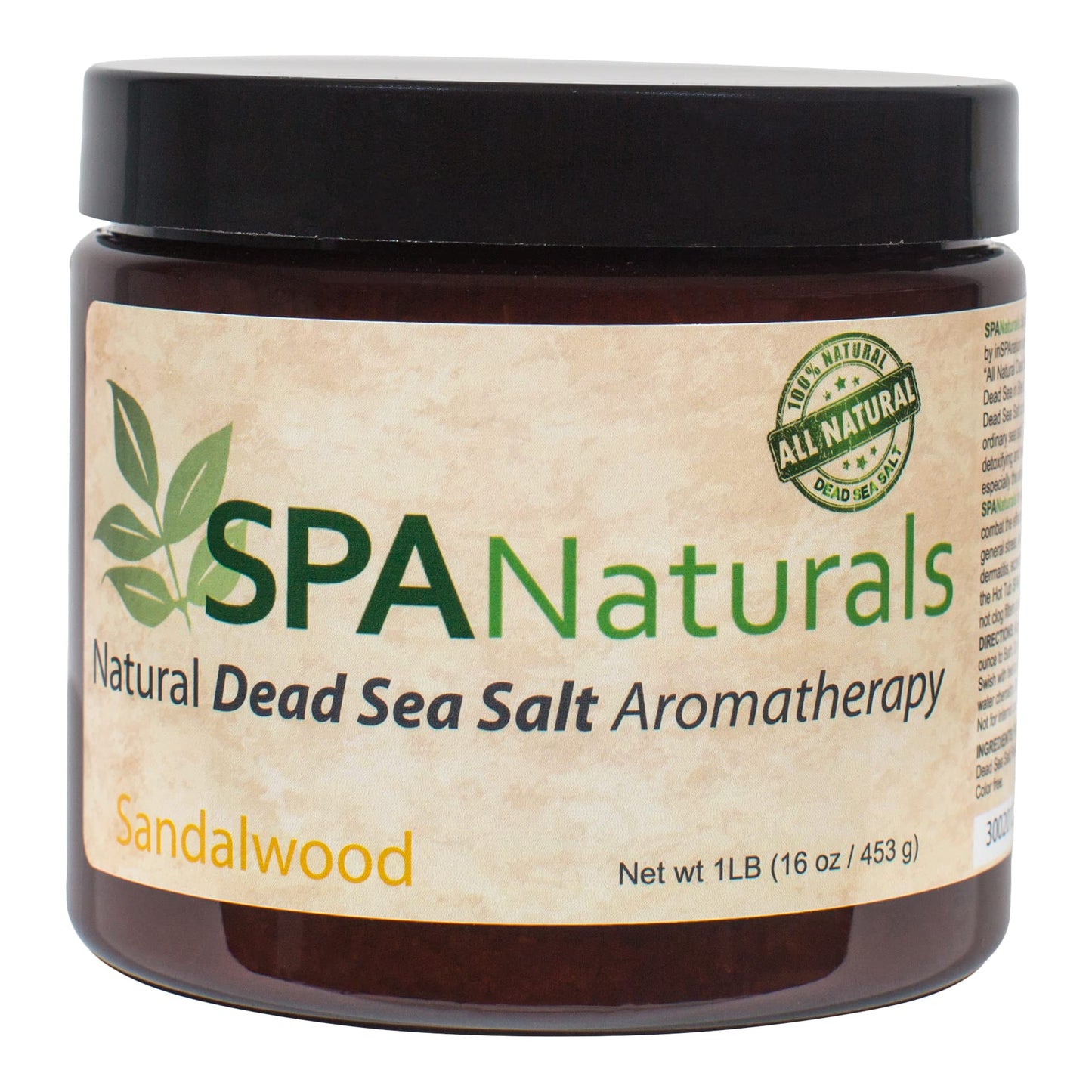 InSPAration Spa Naturals Dead Sea Salt Sandalwood Aromatherapy Crystals (1 lb)