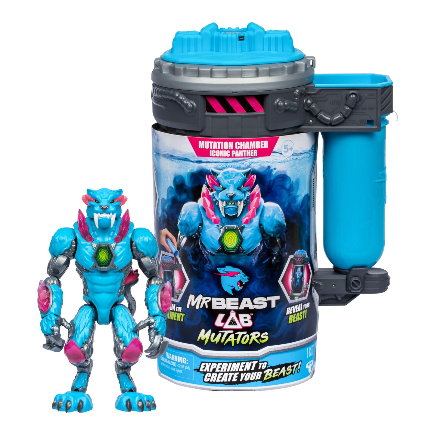 MrBeast Lab Mutators – Mutate the Ultimate Beast, Perform Experiment & Reveal Iconic Panther Action Figure, 3 Styles to Collect