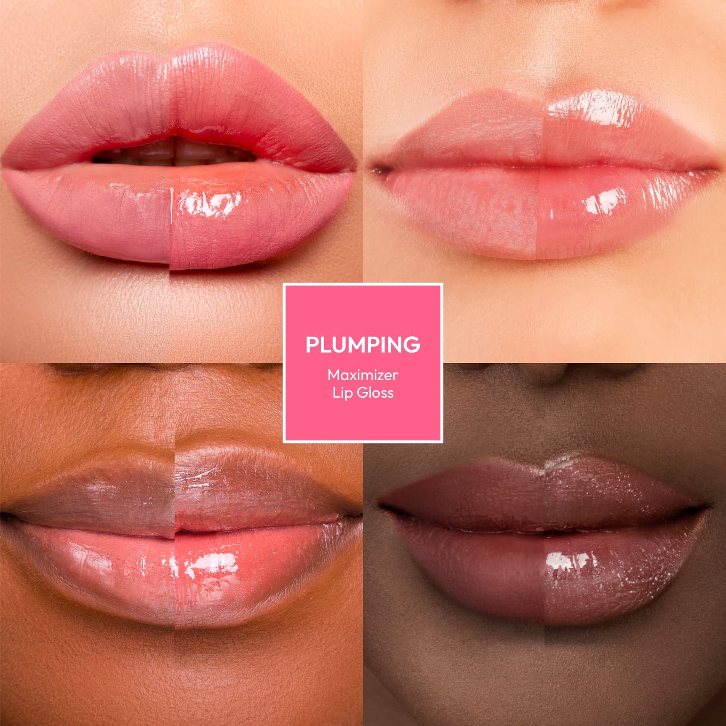 Ruby Kisses Hyaluronic Lip Gloss, High-Shine Volumizing Plumping Hydrating